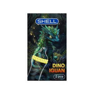 Bao cao su Shell Dino Iguan - Hộp 1 bao 2 vòng bi siêu lớn + 1 bao Shell Performax (Hộp 2 cái)