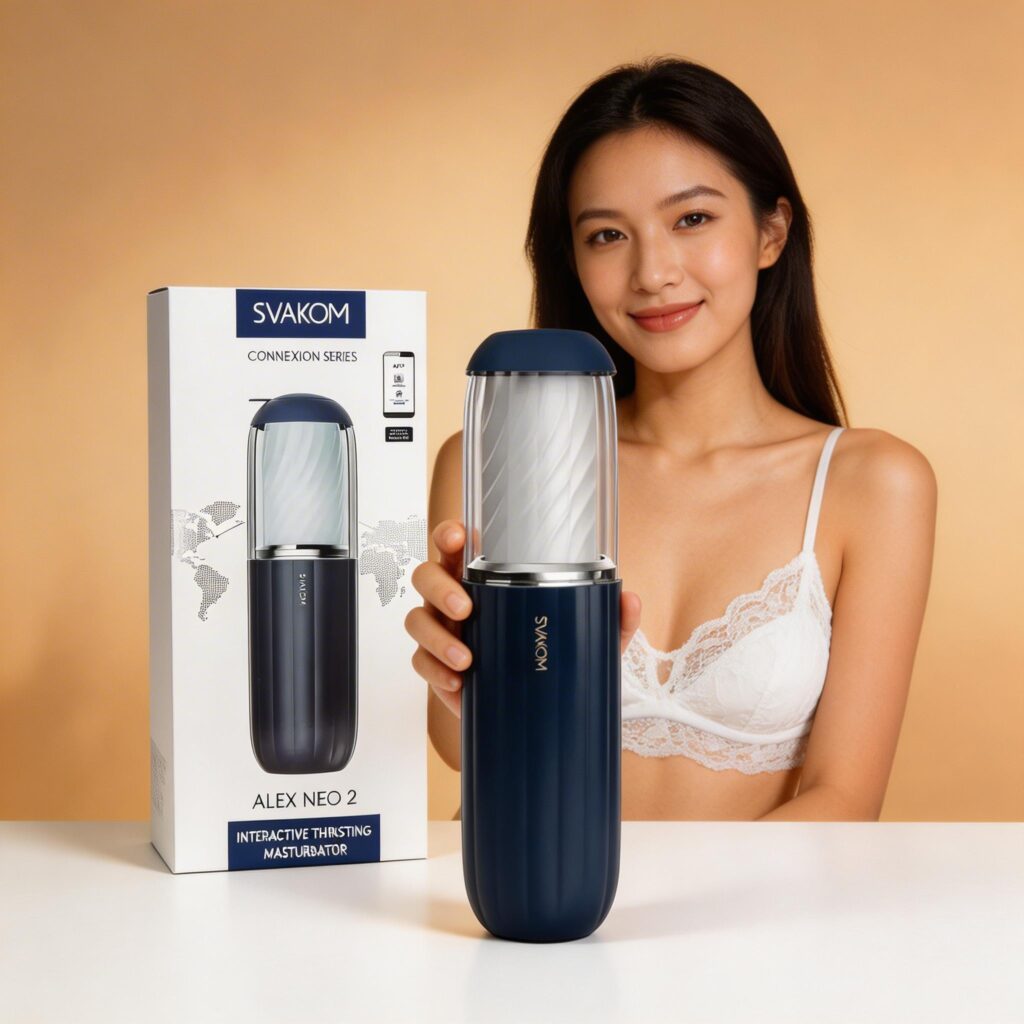 Cốc Thư Giãn SVAKOM Alex Neo 2 – Điều Khiển App, 7 Chế Độ Dập Tự Động