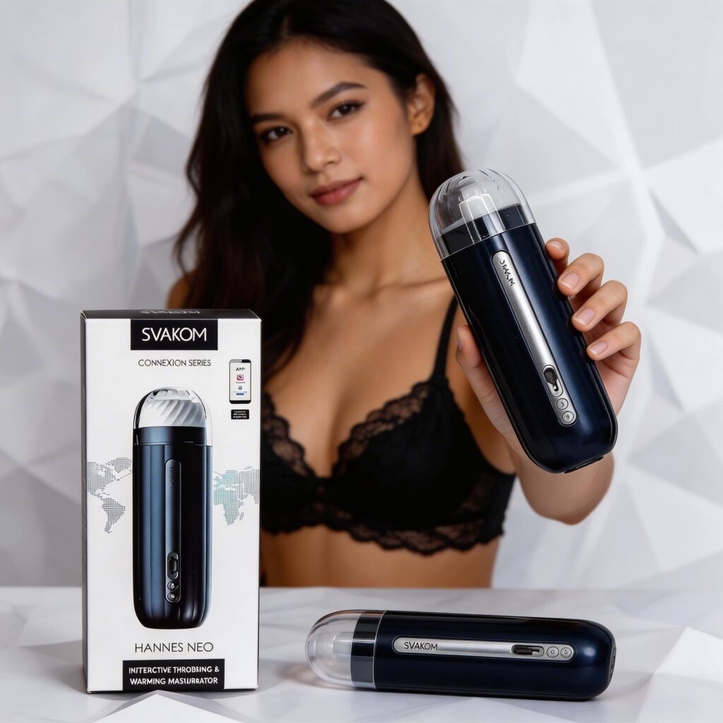 Cốc Thư Giãn Cao Cấp SVAKOM Hannes Neo - Rung, Mút, Tỏa Nhiệt 1 Cốc Thủ Dâm Cao Cấp SVAKOM Hannes Neo - Điều Khiển Thông Minh Qua App