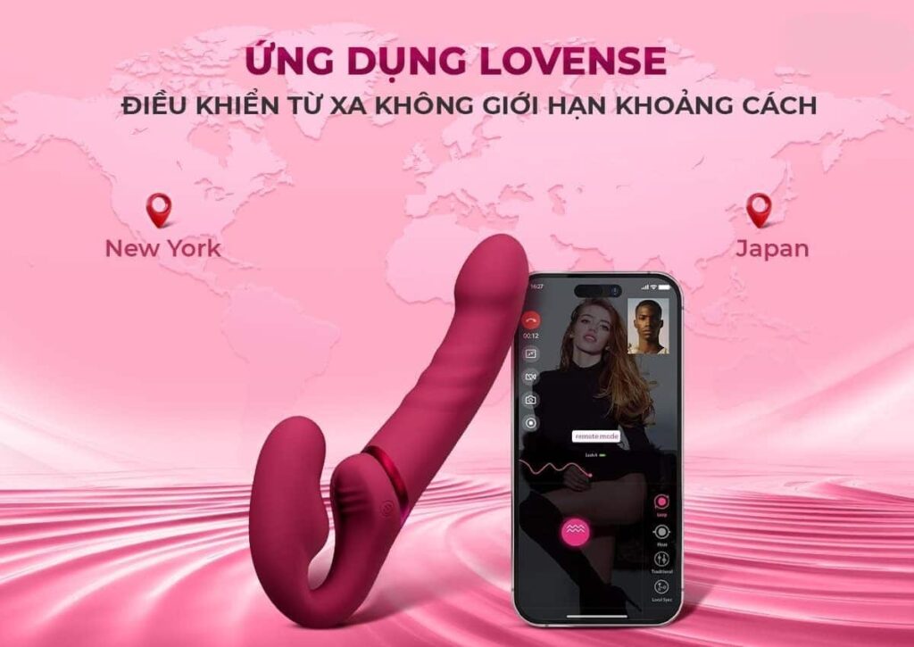 Dương vật giả 2 đầu Lovense Lapis - Điều khiển từ xa