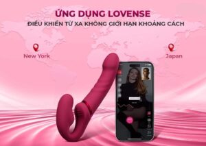 Dương vật giả 2 đầu Lovense Lapis - Điều khiển từ xa