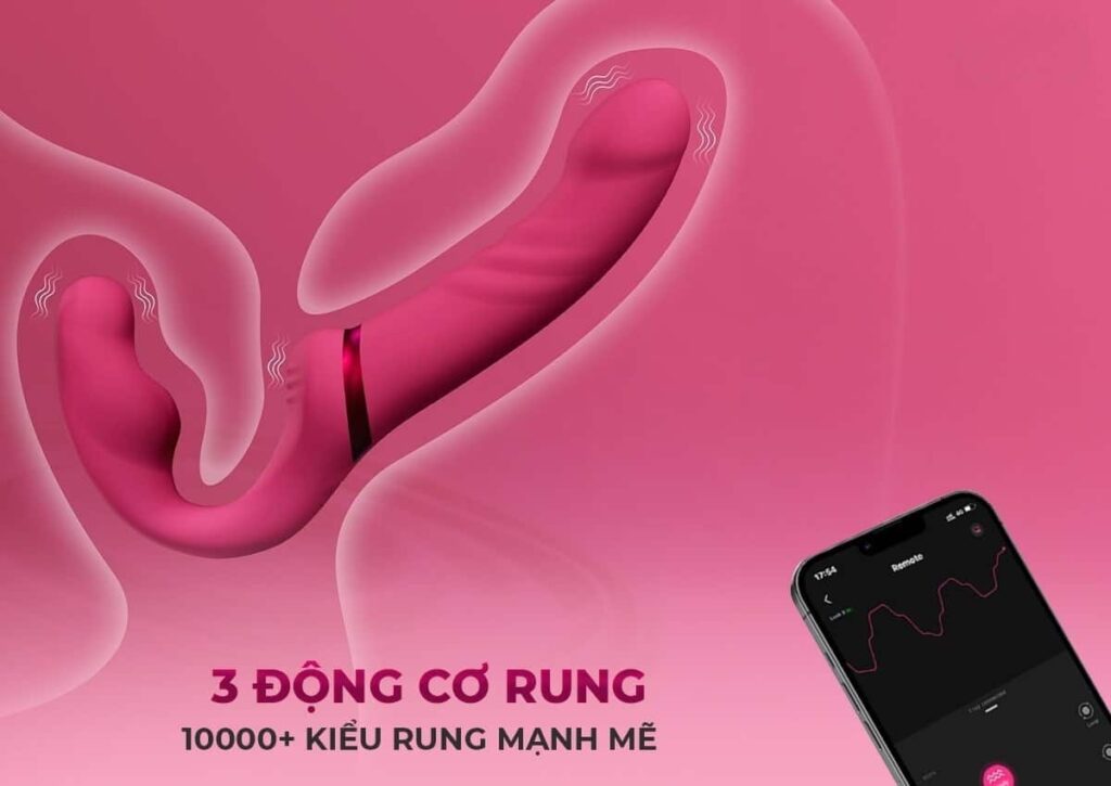 Dương vật giả 2 đầu Lovense Lapis - Điều khiển từ xa