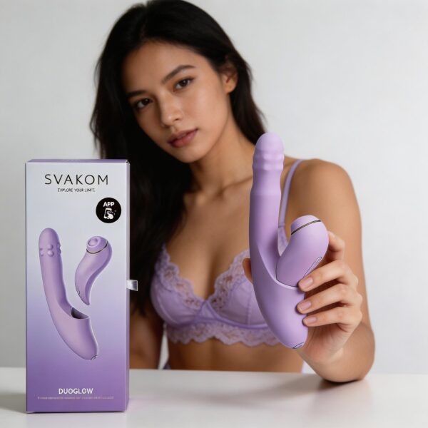 Dương Vật Giả Cao Cấp SVAKOM Duoglow - 2 Đầu Rung