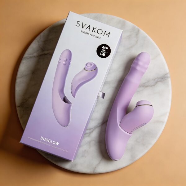 Dương Vật Giả Cao Cấp SVAKOM Duoglow - 2 Đầu Rung