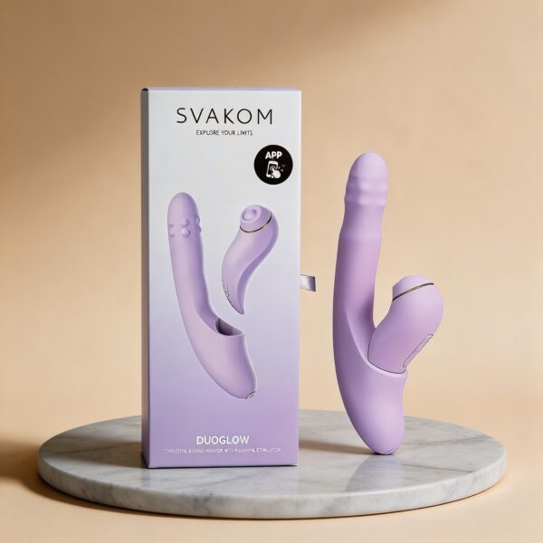 Dương Vật Giả Cao Cấp SVAKOM Duoglow - 2 Đầu Rung