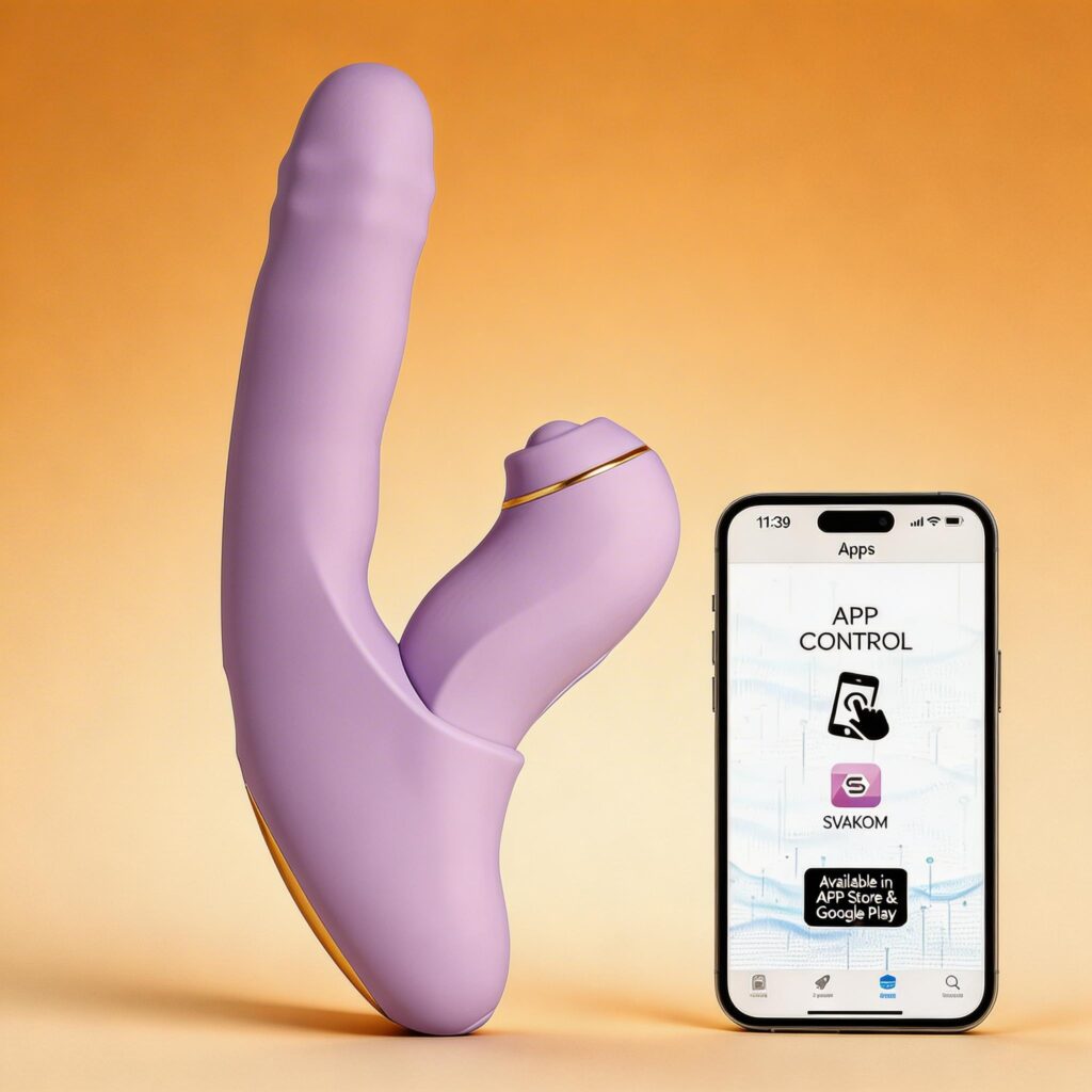 Dương Vật Giả Cao Cấp SVAKOM Duoglow - 2 Đầu Rung