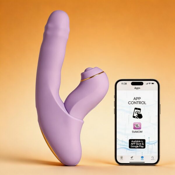 Dương Vật Giả Cao Cấp SVAKOM Duoglow - 2 Đầu Rung