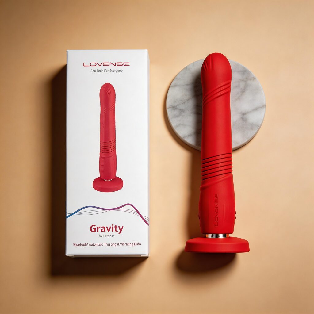 Cậu Bé Giả Gắn Tường Lovense Gravity - Thụt nhịp tự động 1 Dương Vật Giả Gắn Tường Lovense Gravity