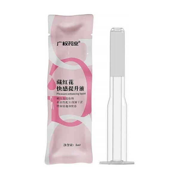 Gel bôi trơn ống bơm Guangquan Saffron - Tinh chất hoa nghệ tây, tăng khoái cảm - Ống 5ml