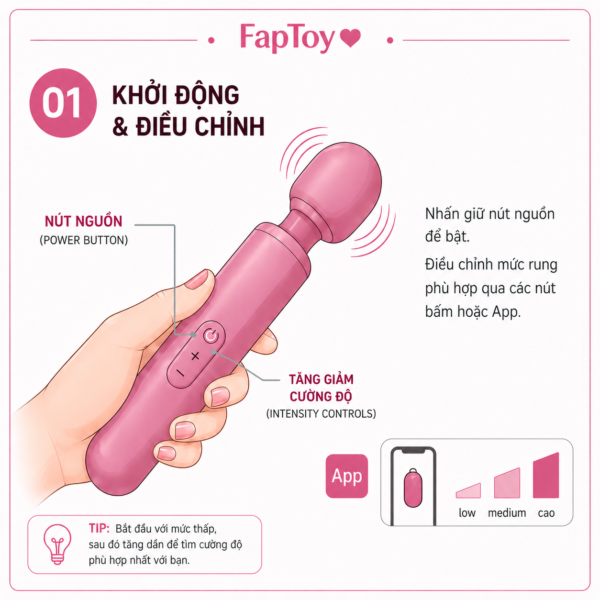 Hướng Dẫn Sử Dụng Chày Rung - Bước 1