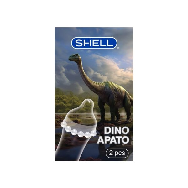 Bao cao su Shell Dino Apato - Hộp 1 vòng 12 bi lớn + 1 bao Shell Performax (Hộp 2 cái)