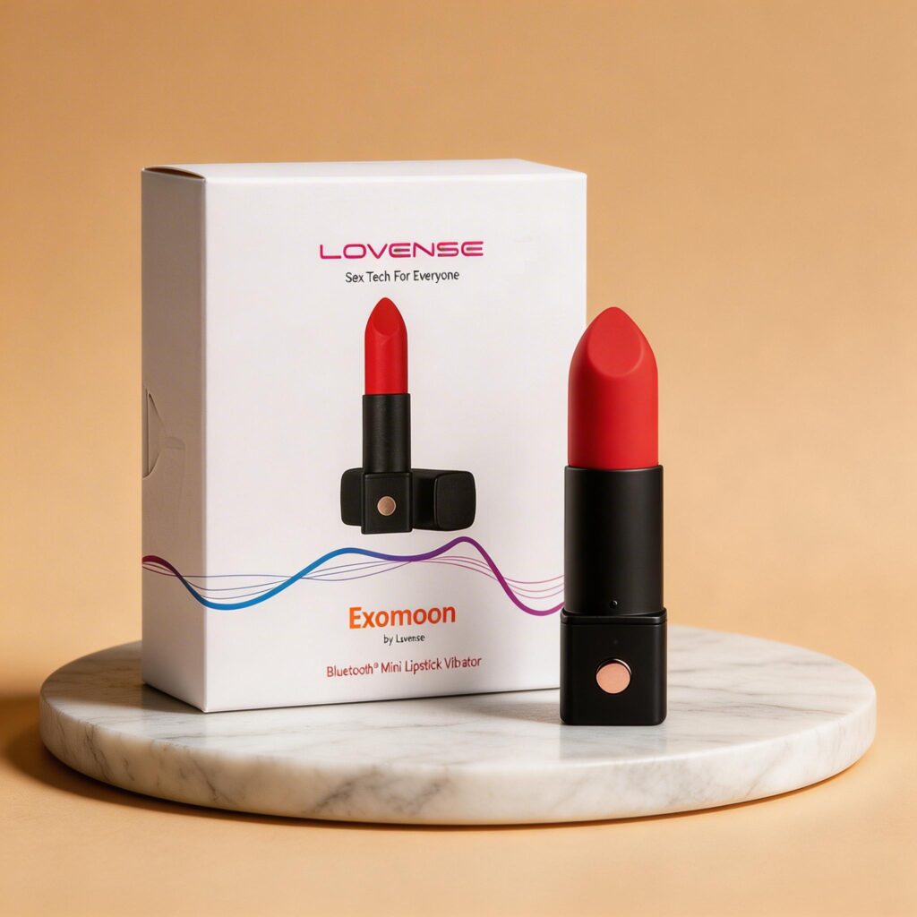 Trứng Rung Lovense Exomoon Hình Thỏi Son – Đỉnh Cao Ngụy Trang 1 Trứng Rung Hình Thỏi Son Lovense Exomoon