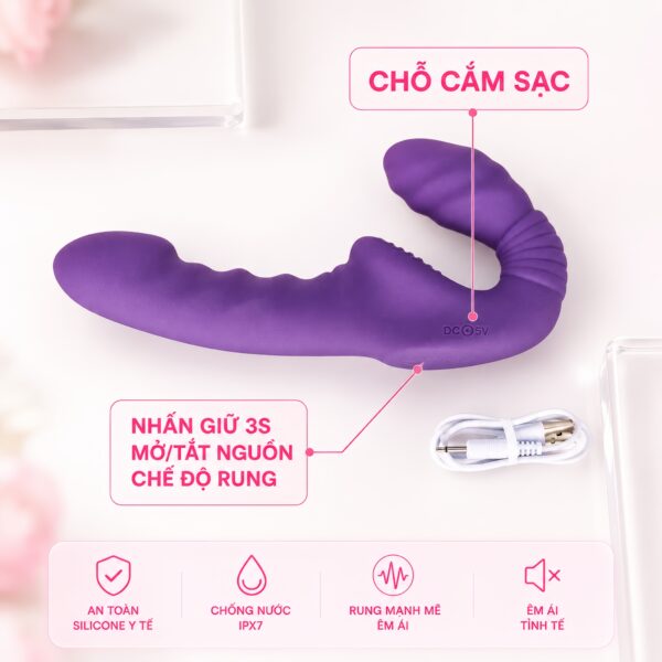 Máy Rung Điểm G 2 Đầu YUNMAN - Điều Khiển Từ Xa