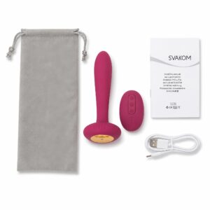 Phích Cắm Hậu Môn Cao Cấp (Butt Plug) SVAKOM Primo – Rung Sưởi Ấm & Điều Khiển Từ Xa