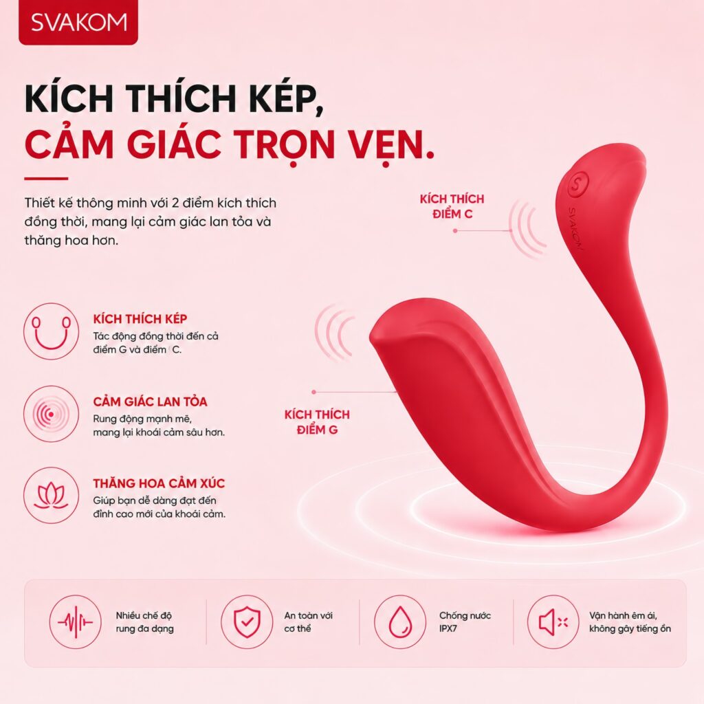 Trứng Rung Cao Cấp SVAKOM Phoenix Neo 2 – Điều Khiển Qua App