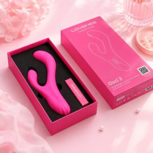 Hộp đựng sang trọng và cáp sạc từ tính đi kèm của Lovense Osci 3