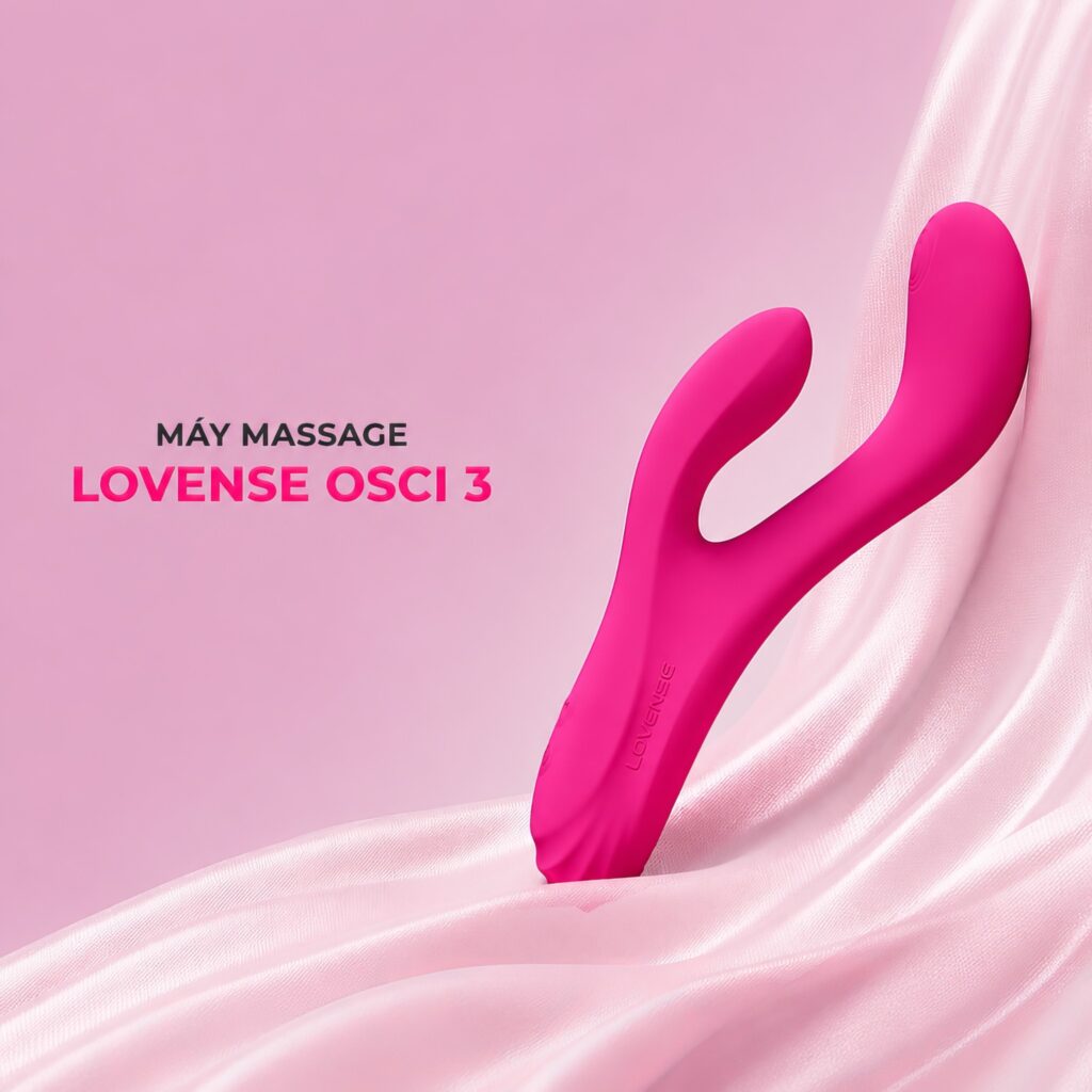 Máy Rung Điểm G Cao Cấp Lovense Osci 3 - Rung Ngoáy Tỏa Nhiệt Điều Khiển App Từ Xa 1 Máy rung điểm G cao cấp Lovense Osci 3 màu hồng